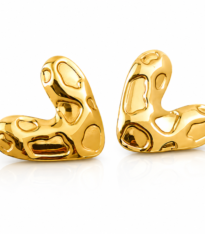 Golden Heart Earrings