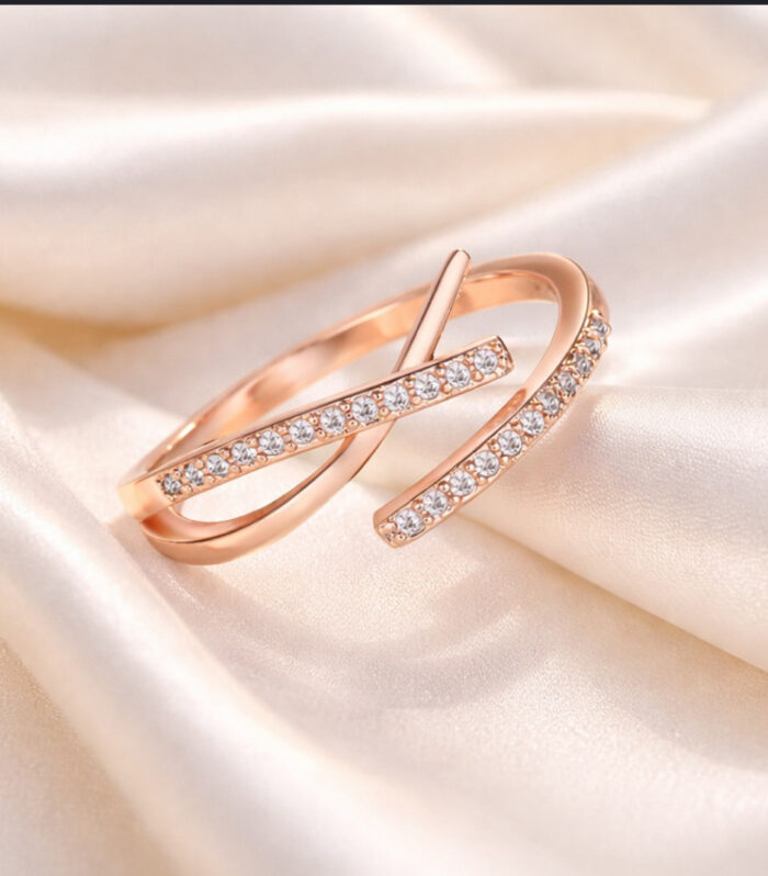 Contemporary Rose Gold Ring