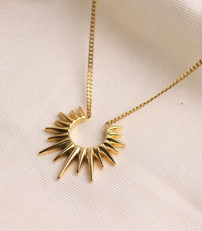 Ethereal sun necklace