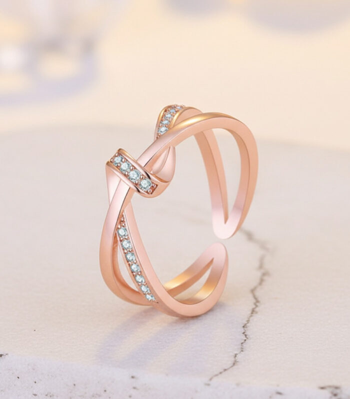 Twisted Rose Gold Ring