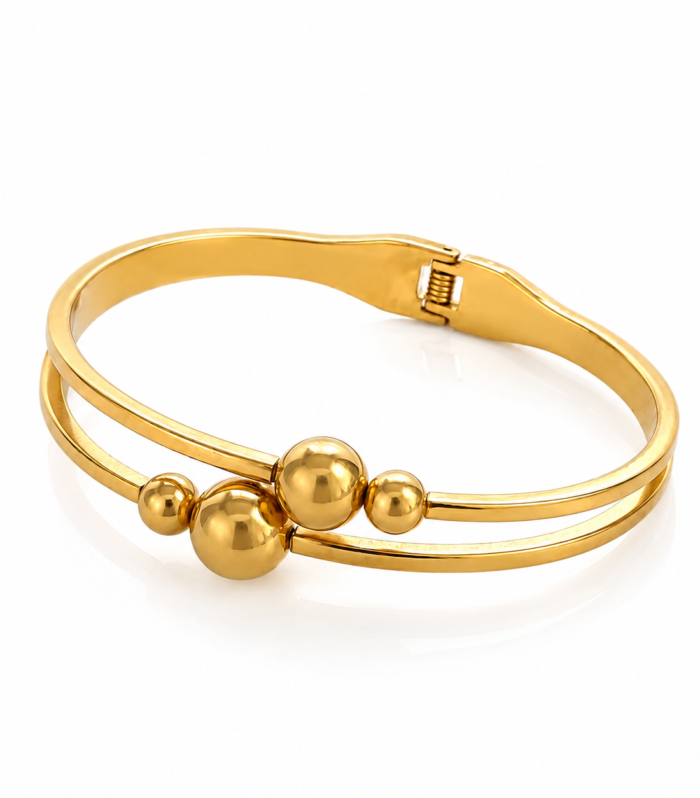 The Celestial Sphere Double-Band Bangle
